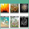 Flowers Stickers Sun To Wall Cover Fridge Rural Kitchen Refrigerator Beach Shell Black Cat Dishwasher Vinyl 3d Wall House Murals