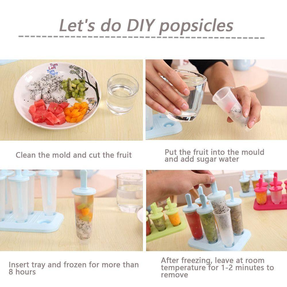 Reusable Popsicle Mould Easy To Fall Off DIY Ice Cream Tools Durable Ice Lolly Maker  DIY