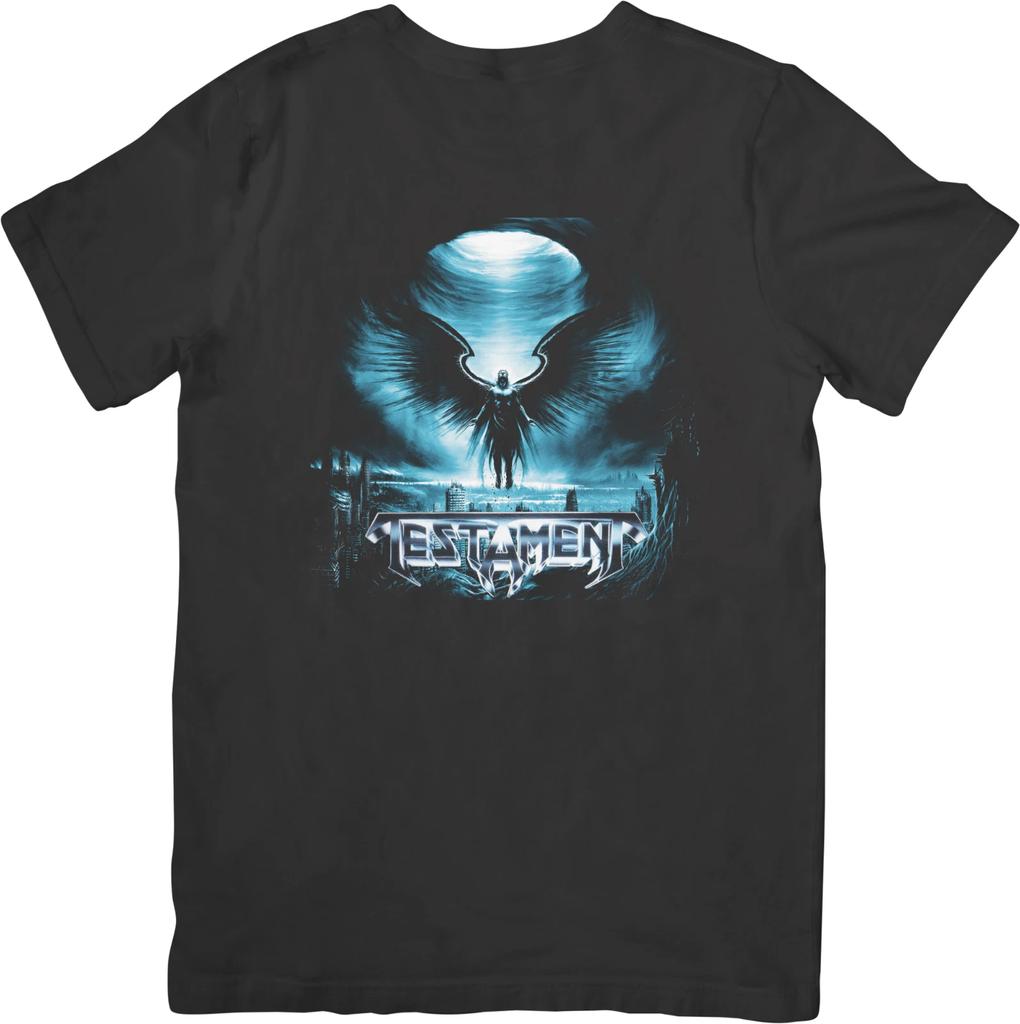 Testament Music Unisex Střih pro Muže & Ženy Kvalitní Bavlněné Tričko Černé