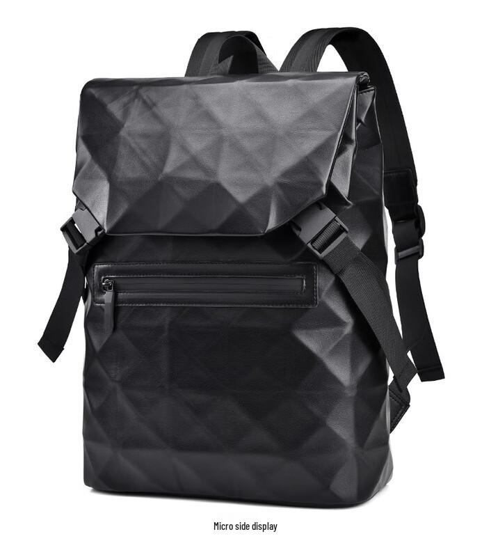 

Men s Fashion Diamond Pattern Backpack 27x13x40cm
