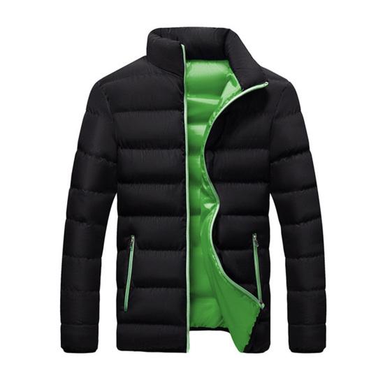 

Женская хлопковая куртка с воротником-стойкой, длинным рукавом, утолщенное хлопковое пальто с застежкой-молнией, боковыми карманами, верхняя одежда, теплое пальто M