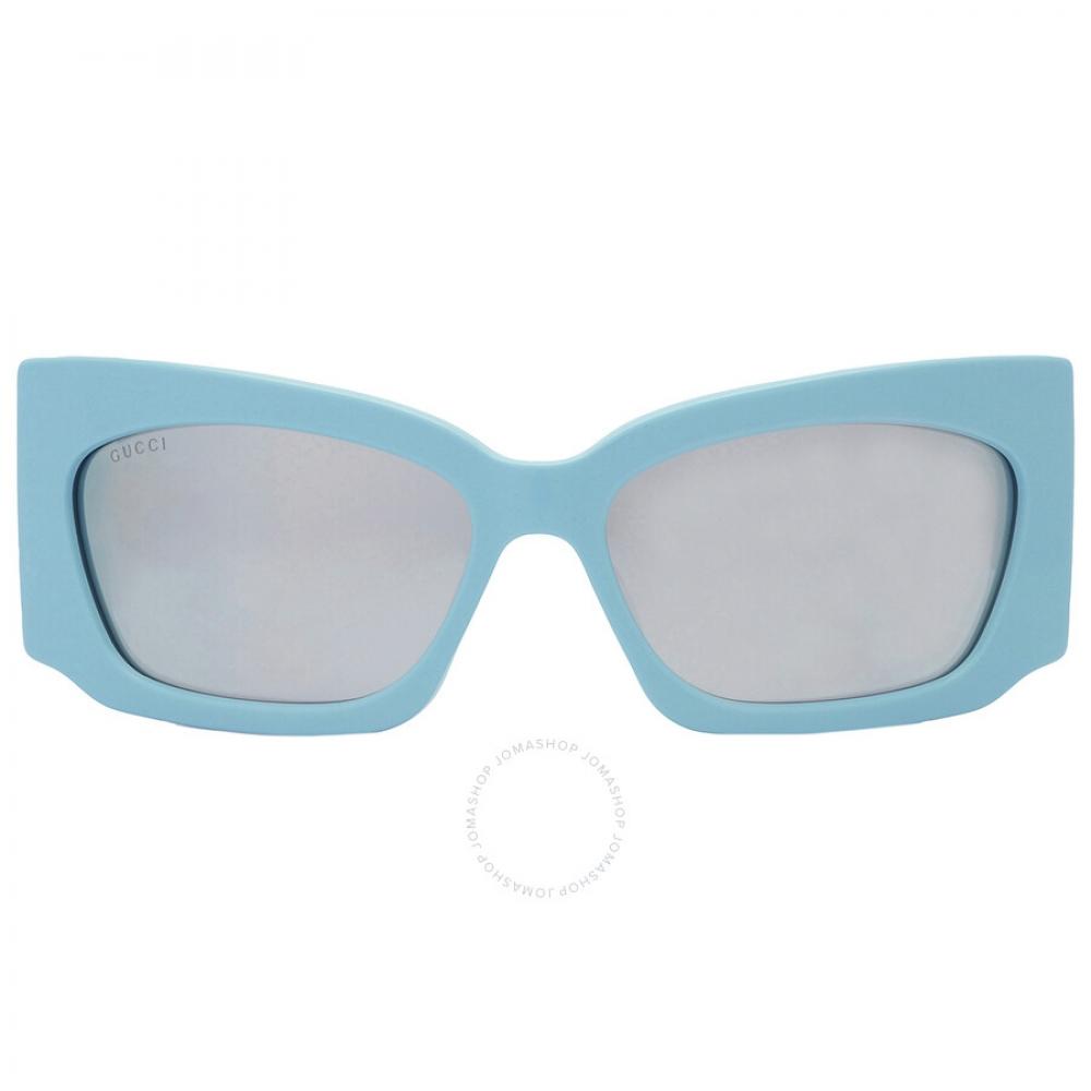 

Gucci Silver Wrap Ladies Sunglasses GG1412S 005 62