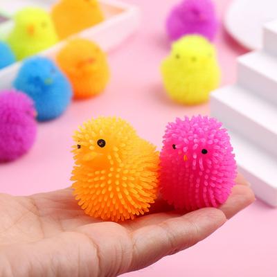 12Pcs LED Puffer Balls Easter Eggs Glowing Toys for Kids Light Up Squeeze
