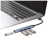 4-in-1 Multiport USB 3.0 USB 2.0 Hub Adapter 4 Ports Aluminum Alloy High-Speed Computer Data Transfer HUB SD Interface In-Stock