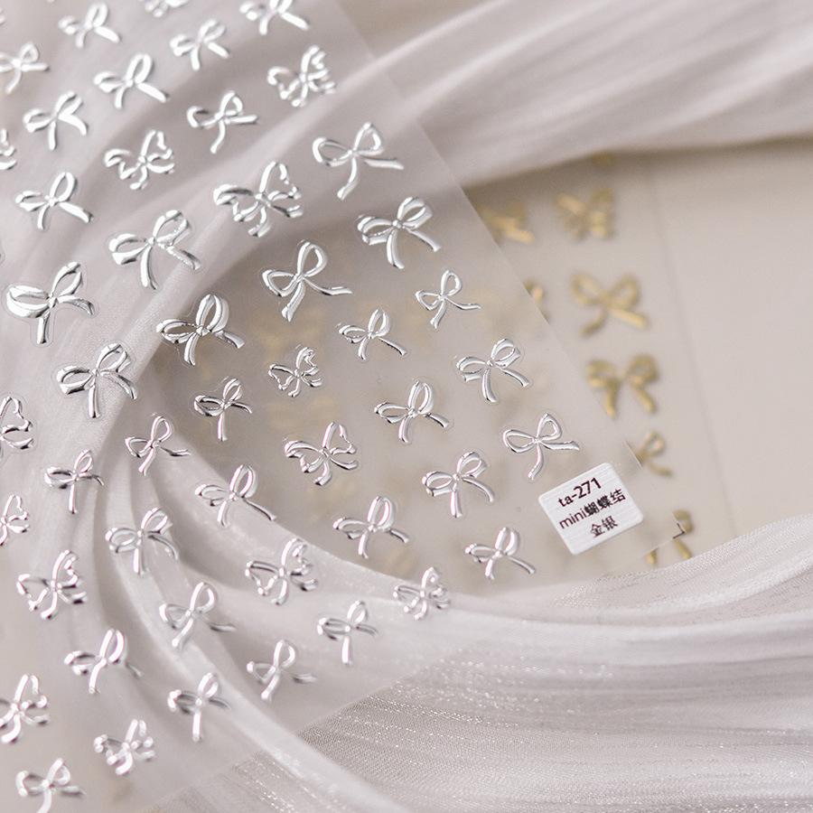 Рельефные наклейки-бантики для ногтей. Изготовление своими руками креативных декоративных — фото 4