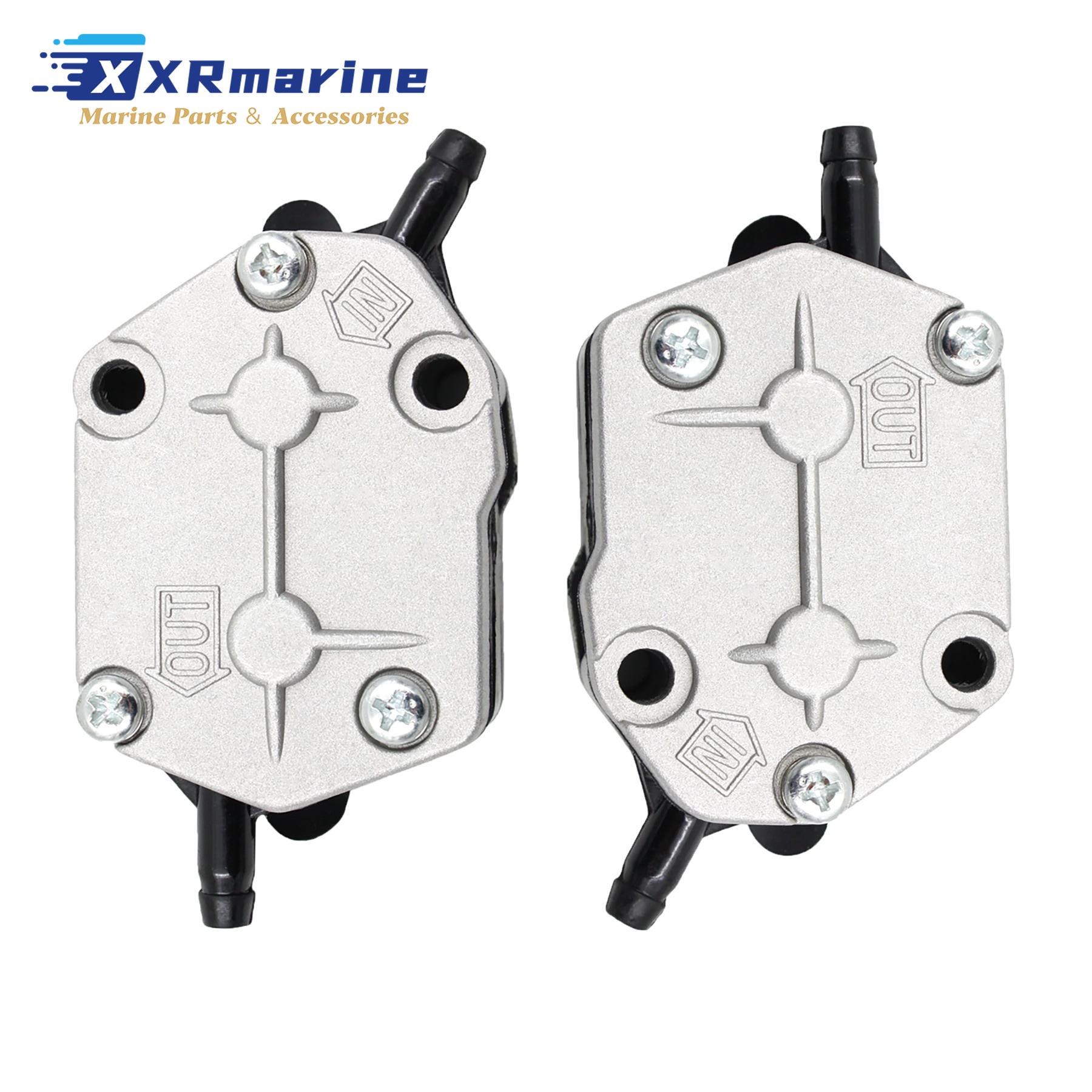 2 Pcs Fuel Pump Fits for Yamaha Marine 2 Stroke 25 to 85 HP Outboard Engines Replaces 663-24410-00 6A0-24410-00 692-24410-00 6A0-24410-00