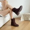 Maillard retro pleated piled boots women's new height and thinness fashion western cowboy boots