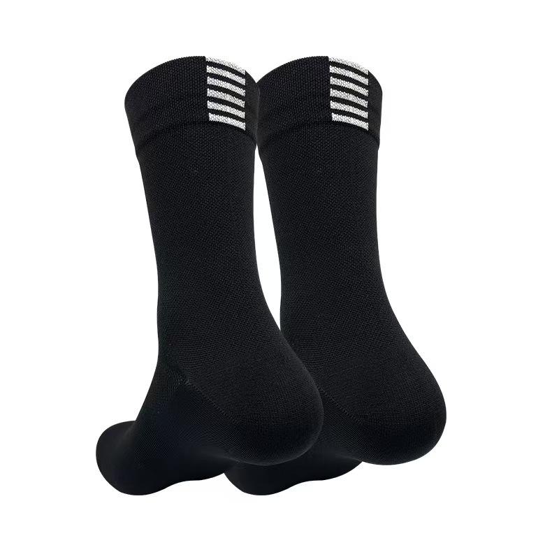 Jing Professional Cycling Socks Long Tube Men s And Women s Outdoor Sports Quick-drying Four Seasons Bicycle Socks Running Socks чёрный