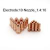 20pcs Plasma Cutting Electrode 52556 with 51248 Nozzle for PT 100 IPT 100 Torch Suitable for Industrial Repair