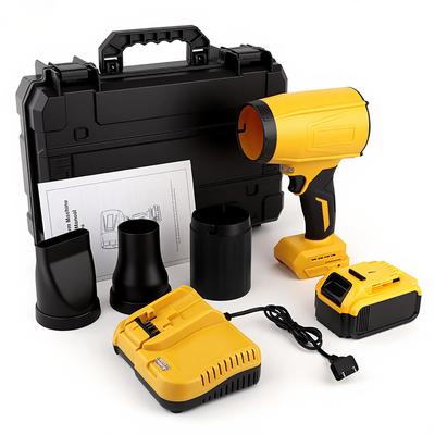 Cordless Leaf Blower 21V Turbo Snow Blower with 2 Batteries Fast Charger 80000RPM for Lawn Care Yard Garage Leaves Dust