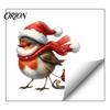 Christmas Window Clings Static Sticker, Decorative Reusable Redbreast Decal, PVC Festive Easy Apply Stickers Holiday Cling for Home Glass Doors