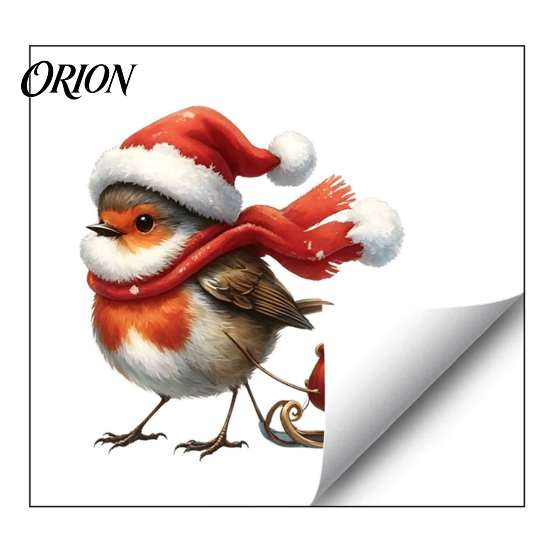 Christmas Window Clings Static Sticker, Decorative Reusable Redbreast Decal, PVC Festive Easy Apply Stickers Holiday Cling for Home Glass Doors