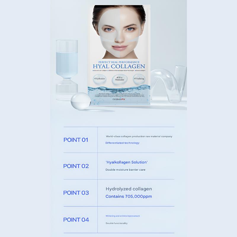 DERMAFIX Real Collagen Mask/4Types/Firming,Soothing,Brightening,Moisture