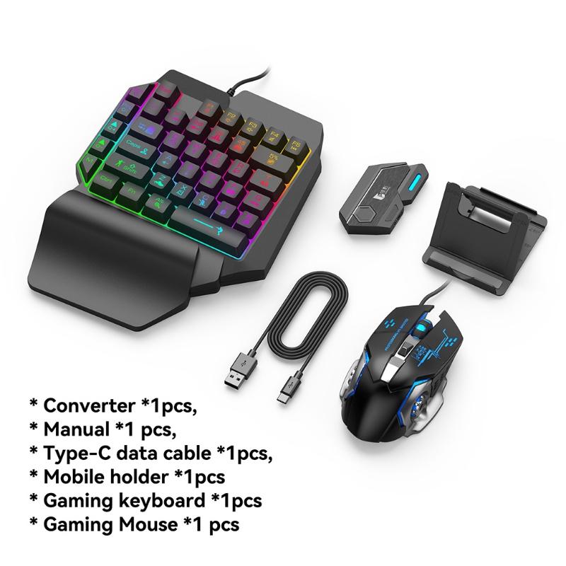 Keyboard and Mouse Adapter for Mobile Games,PUBG mobile, Game for Peace, for Call of Duty, Fornite, etc