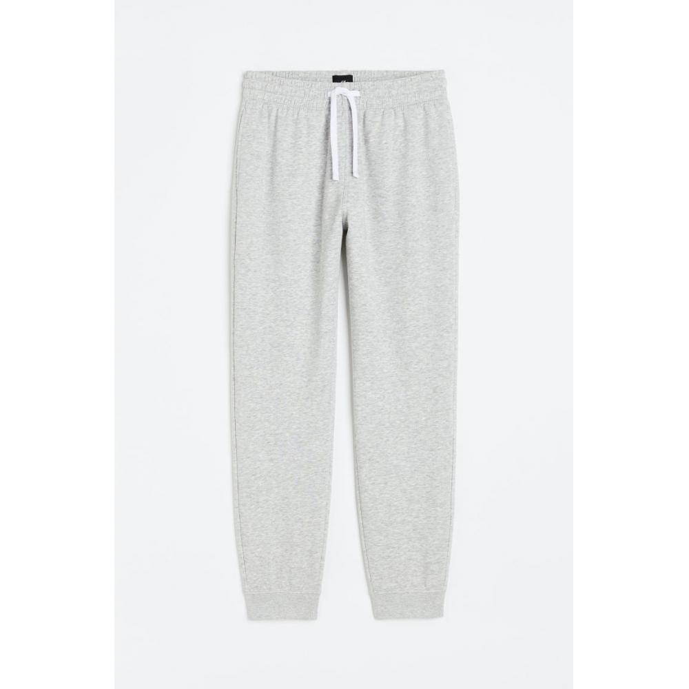 

H M Regular fit sweatpants light grey melange
