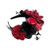 European and American simulated flower headgear Halloween dance party flower headband vacation holiday dance bridal hair accessories