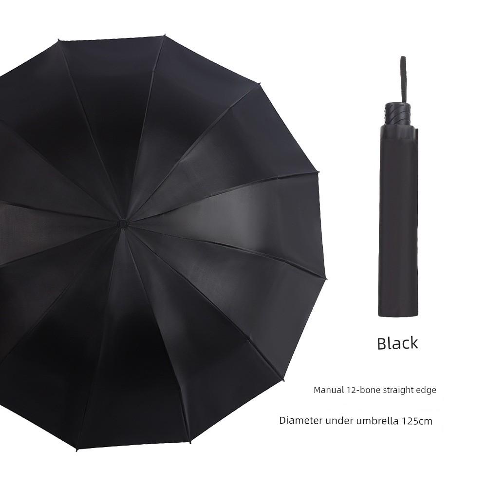 Large Ten-Rib Folding Umbrella for Two People, Business Use, Sun and Rain Protection, Sunshade Umbrella, Bulk Advertising Printing