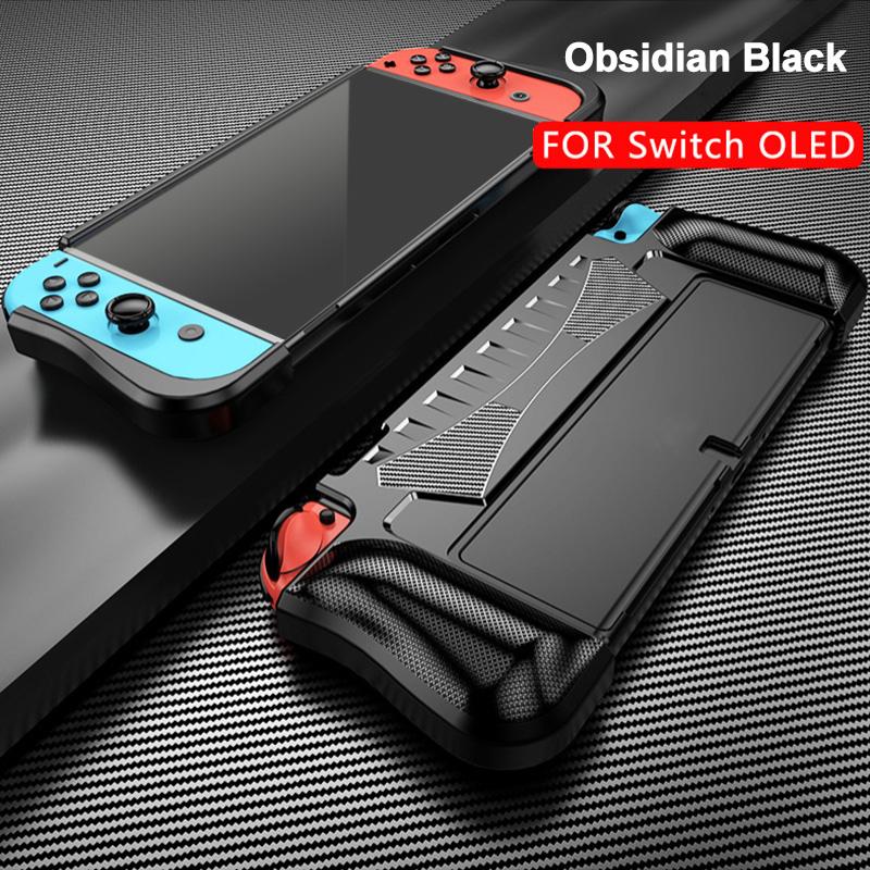 Dockable TPU Protective Case Skin for Nintendo Switch OLED Console Soft Silicone Cover Shell Sleeve for Switch OLED Accessories