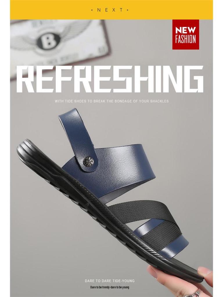 Men's 2025 Trendy Summer Outdoor Sandals - Casual Beach Flip-Flops for Youth