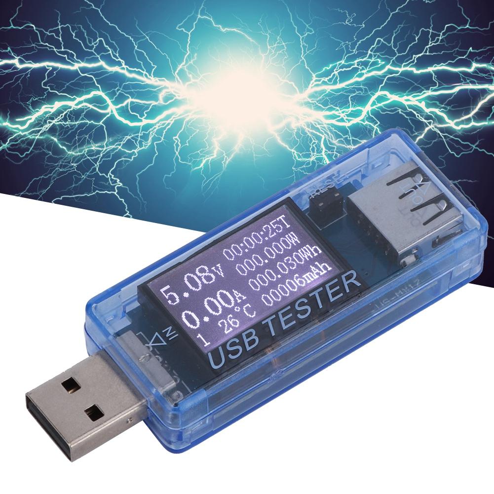 Tester Digital USB Voltage Current Meter Voltmeter 8 In 1 Detector 0‑5A 0‑150W 4‑30V