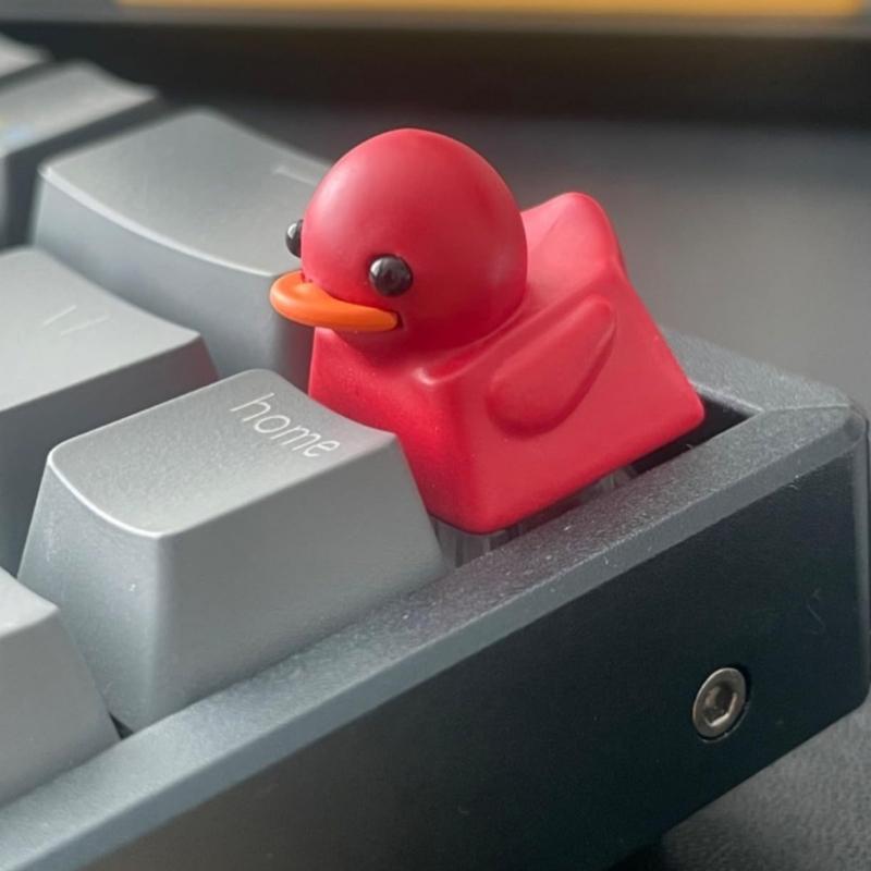 Color 3D Resin Keycap Cute Cartoon Duck Designing For Mechanical Gaming Keyboards ESC Keycaps 1PC