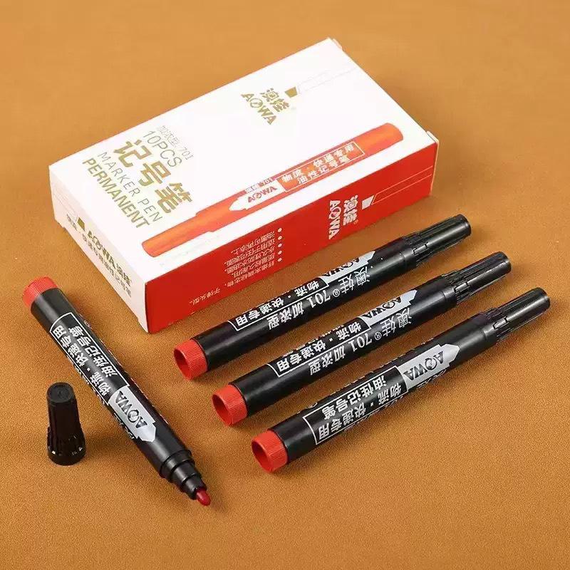 701 Extra Bold Non-Fading Oil-Based Broad Tip Marker - Non-Erasable, Large Capacity Pen