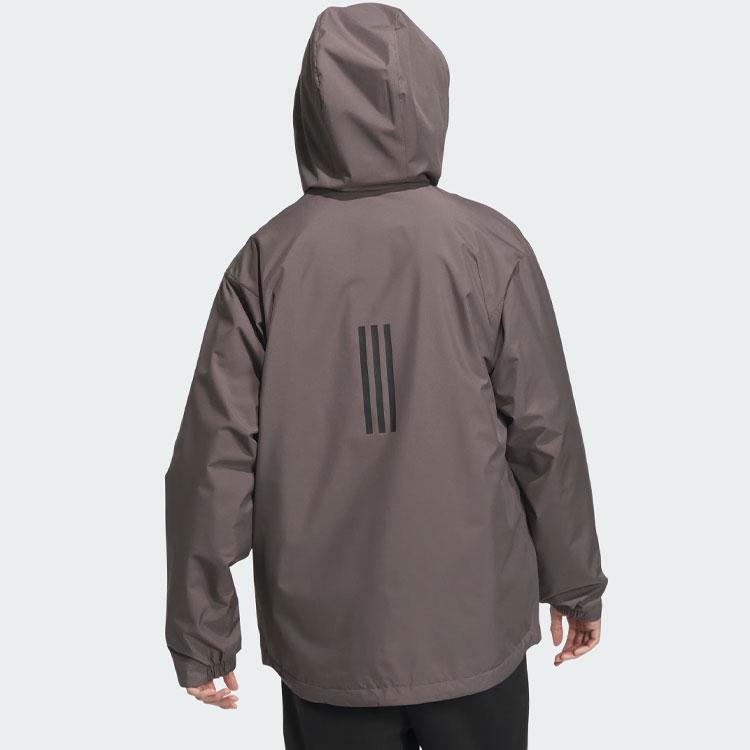 Adidas Woven Jacket With Reflective Stripes Men Jacket Charcoal-Gray JF0965