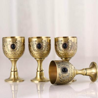 Practical Retro Easy To Clean Decorative Exquisite Royal Embossed Cup Table Decorations Embossed Cup