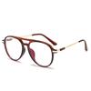 Vintage Lesebrille mit Doppelsteg für Herren Anti-Blaulicht Quadratischer Rahmen Alterssicht Brille