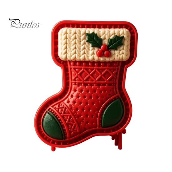 Festive Gingerbread Man Pastry Tools Christmas Mini Pie Mold, 3D Relief Embossed Hand Baking Holiday Pressed Dough Stamps Reusable DIY Press Mold for