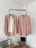Women's American Retro Plaid Long-Sleeve Cotton-Linen Shirt Jacket