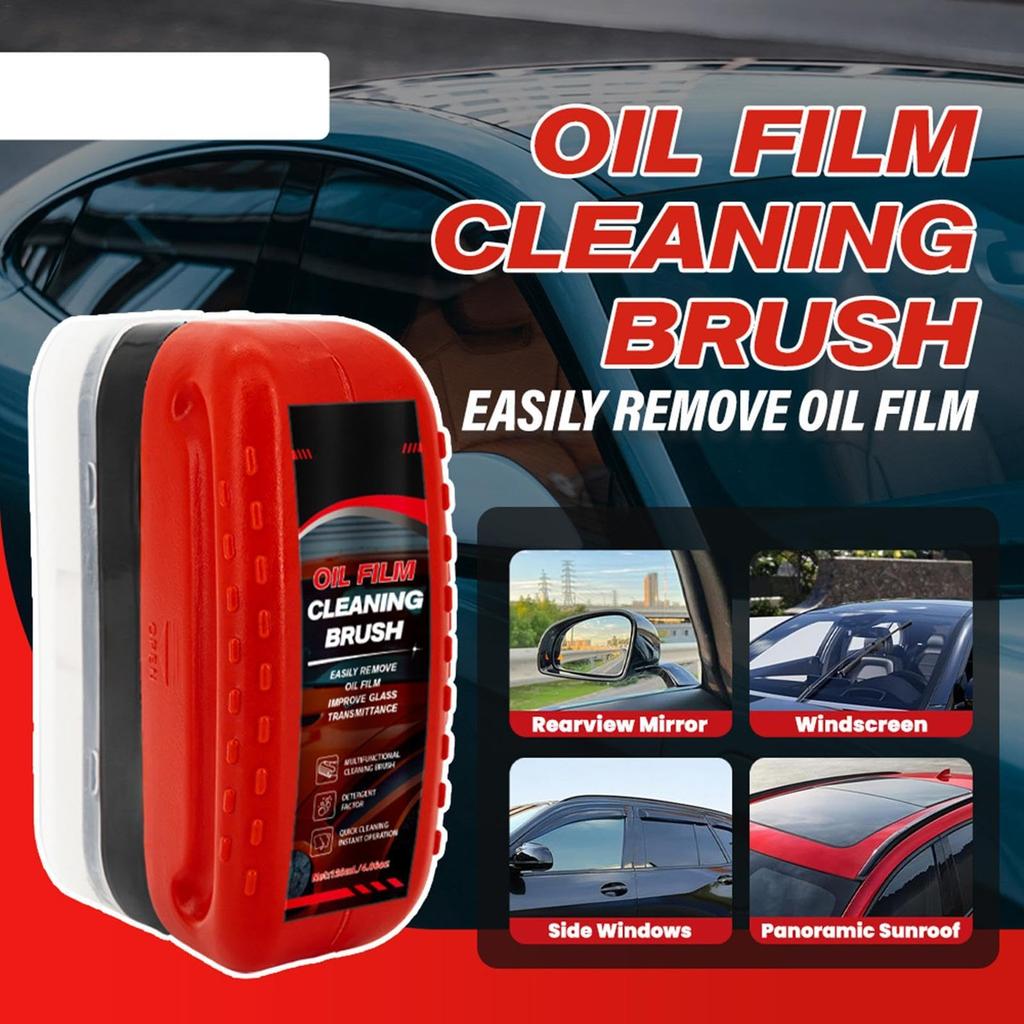 120ml Car Windshield , Waterproof Glass Film Cleaning Brush, Automotive Glass Cleaning Board,