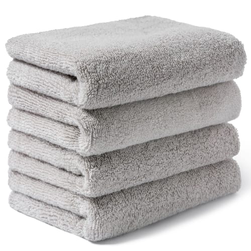 AIFY Face Towel Set of 4, Thick, Lightweight, Quick-Drying, Durable, Fluffy Cotton, Antibacterial, Odor-Resistant, Instant Absorbency, Hotel-Quality,