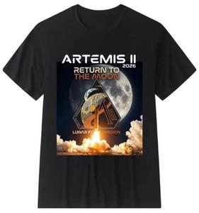 Vintage Artemis II Return To The Moon 2026 Lunar Flyby Mission T-Shirt XXXXL