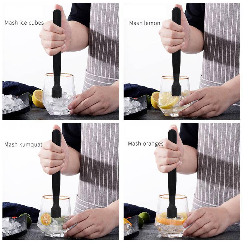 Plastic Cocktail Muddler Multifunctional DIY Drink Mixer Fruit Press Ice Crushing Hammer Stirring Tools Home Bar