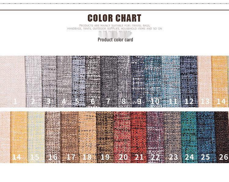 Polyester Cotton Yarn-Dyed Solid Color Linen-Like Fabric Sofa Towel & Tablecloth