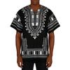 Traditionelles Dashiki-Hemd für Herren Afrikanischer Print Kurzarm Lockerer Schnitt Lässiges Tunika-Oberteil für den täglichen Gebrauch
