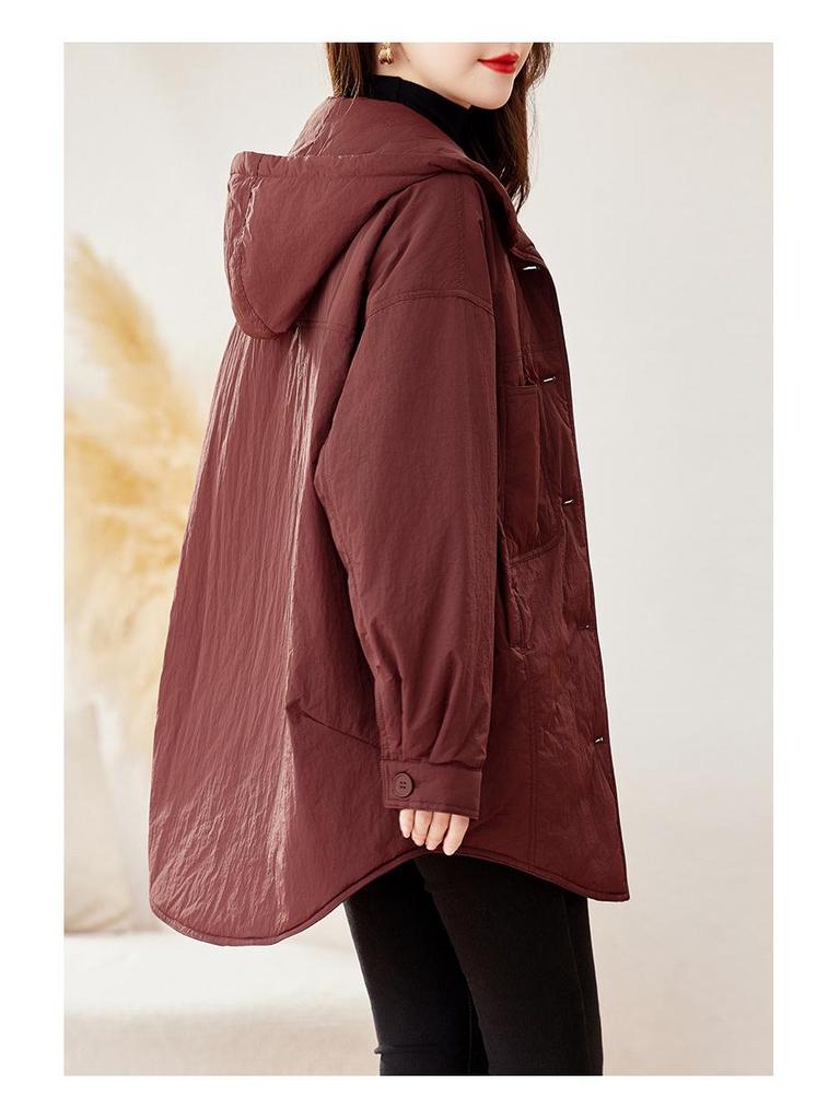 Geacă de iarnă matlasată de lungime medie pentru femei 2024 - Ușoară, elegantă, mărime plus