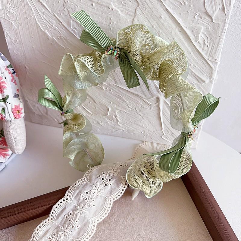 French Retro Princess Lace Pearl Lolita Headband & Hair Accessories