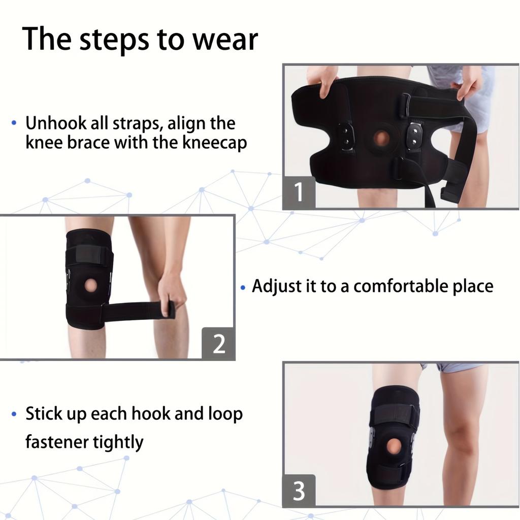 1pc Knee Support Patella Belt Pads Knee Compression Sleeve for Running Cycling Basketball Volleyball Fitness Outdoor Sport