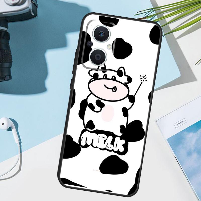 Dairy Cattle Cow Speckle Cover For OPPO Reno 14F 13F 12F 11F 8T 7 8 Lite 10 11 12 13 14 OPPO Find X9 X8 X5 X6 Pro Case