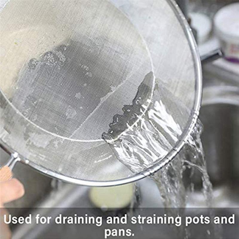 

ABJI-Cooking Frying Stainless Steel Anti Splatter Guard Oil Net Grease Splatter Screen Pan Mesh Guard Splash Cover Durable 33Cm