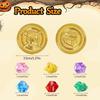 Conjunto de Brinquedo Moedas de Ouro de Pirata e Pedras Preciosas 50 Peças de Moedas 20 Peças de Pedras para Lembrancinhas de Festa de Halloween e Aniversário Infantil Tesouro