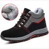 Spring Safety Boots Men Shoes Puncture-Proof Work Boots High Top Steel Toe Shoes Construction Protective Boots