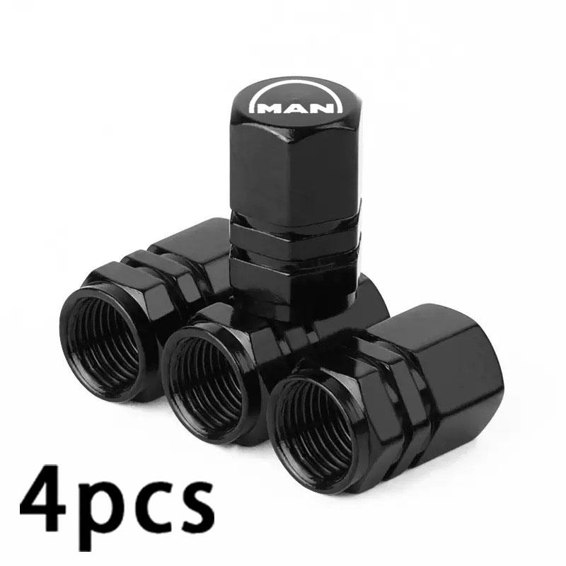 4PCS Colorful Car Accessories Car Tire Valve Cap For MAN TGX TGM TGA TGS TGE