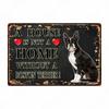 A House Is Not A Home Without A Dog Plaque, Vintage Metal Tin Signs, Bar, Cafe, Home Decor, Springer Spaniel, Wall Art Poster