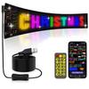 16x96Plus Programmable LED Scrolling Sign Full Color Display Board with Bluetooth APP Control Custom Text & GIF Patterns