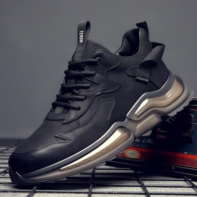 Sapatos masculinos casuais ao ar livre Tênis esportivos Homens 2025 Nova moda Outono Tendência Juventude Sola macia Preto Sapatos masculinos da moda Tamanho 38-44