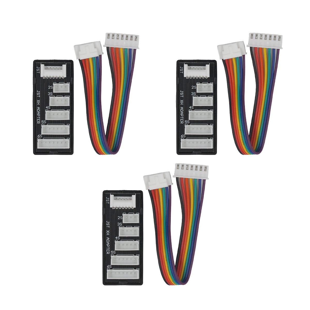 

JST XH Balance Charging Board 2S-6S LiPo Balance Charging Adapter, Ideal for RC, 3pcs