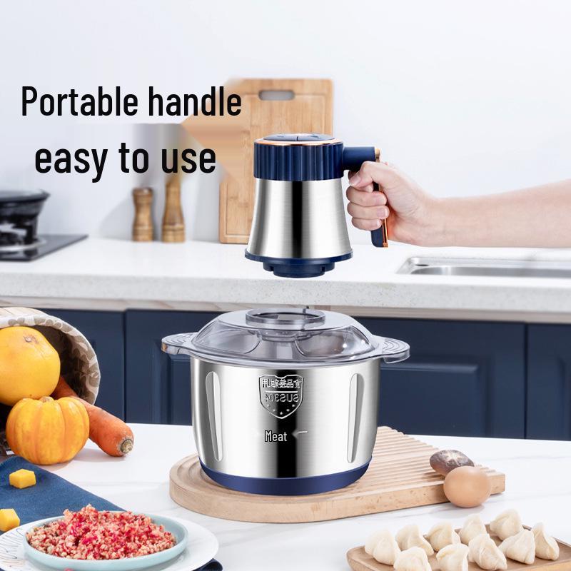 Stainless Steel Multi-Functional Meat Grinder & Vegetable Processor with High Power